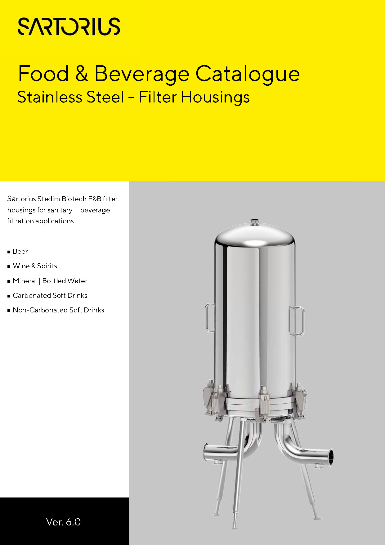 Katalog kućišta od nehrđajućeg čelika za prehrambenu industriju - Sartorius Croatia